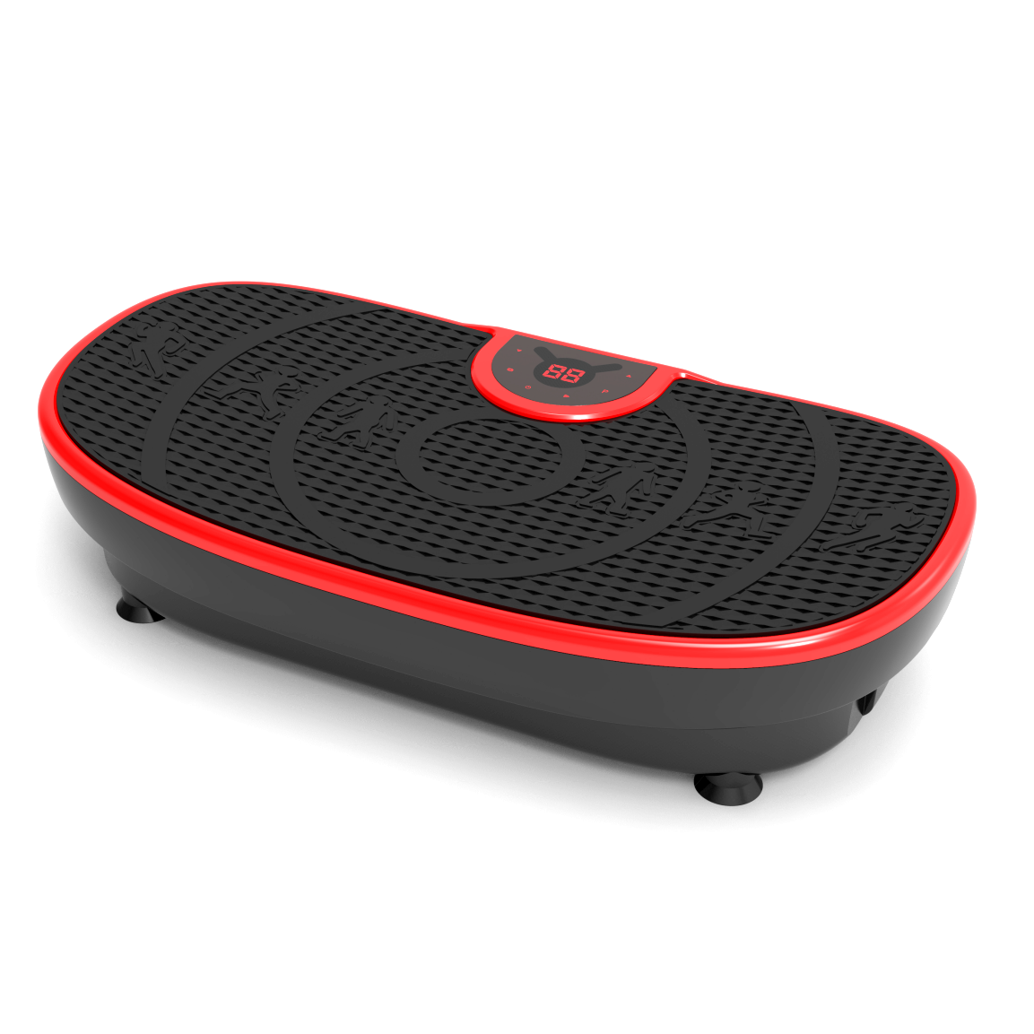 Vibration plate with Bluetooth speaker